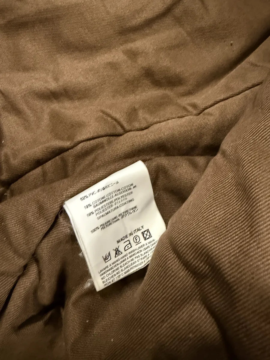 AW2003 Dsquared2 Brown Eroded Patina Leather Biker Jacket cOXIGZQ 12