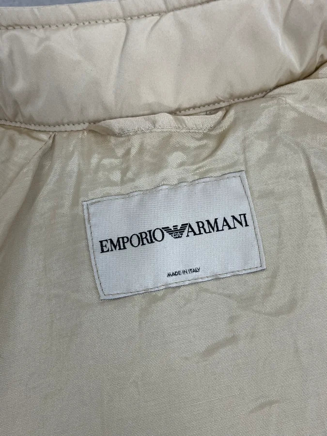 AW2003 Emporio Armani Cream Cropped Contemporary Jacket BpFUqWM 9