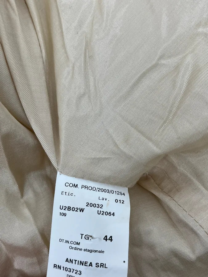 AW2003 Emporio Armani Cream Cropped Contemporary Jacket BpFUqWM 10