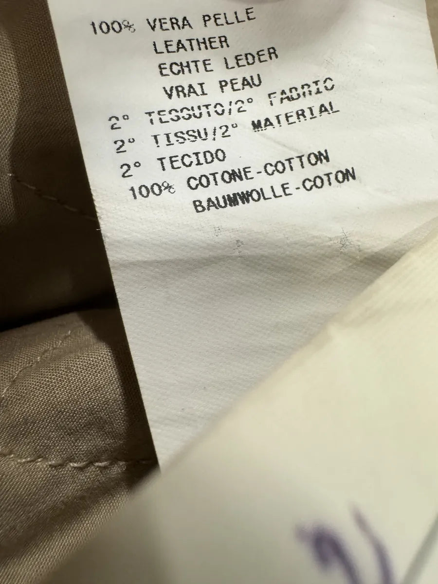 AW2003 Emporio Armani Eroded Brown Suede Leather Trench Coat  (M) FyXcOPJ 6