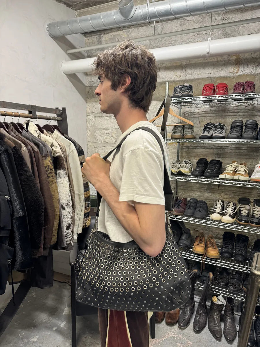 AW2003 Gianfranco Ferré Black Eyled Shoulder Bag (OS) IcSRkik 1