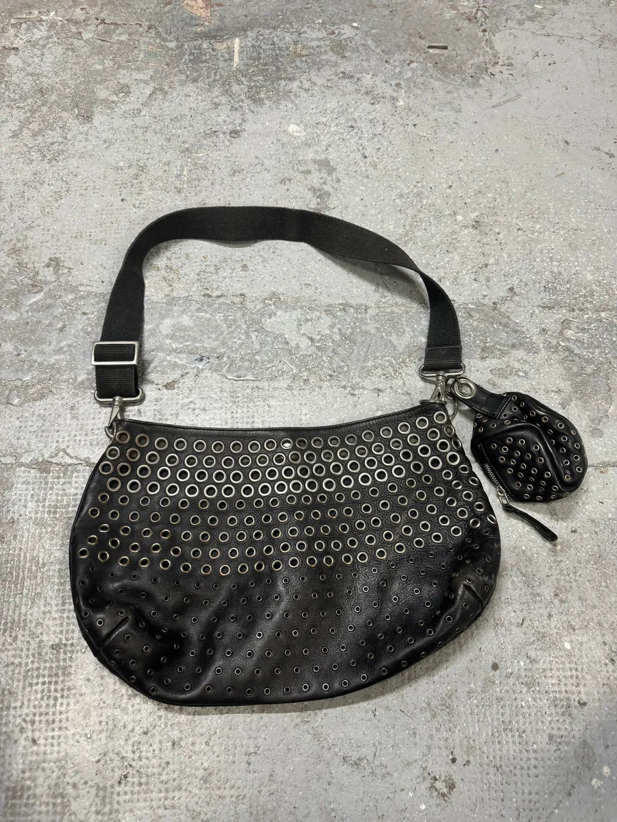 AW2003 Gianfranco Ferré Black Eyled Shoulder Bag (OS) IcSRkik 2