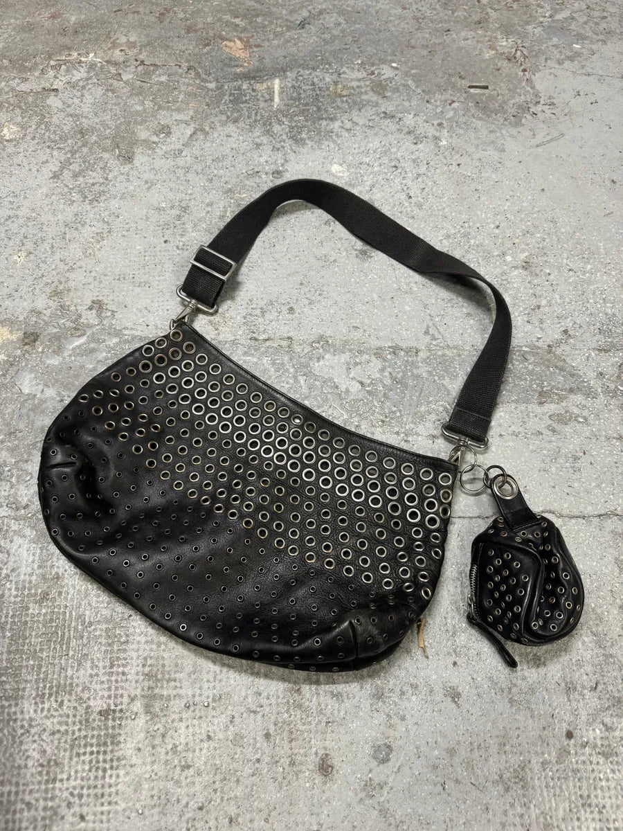 AW2003 Gianfranco Ferré Black Eyled Shoulder Bag (OS) IcSRkik 3
