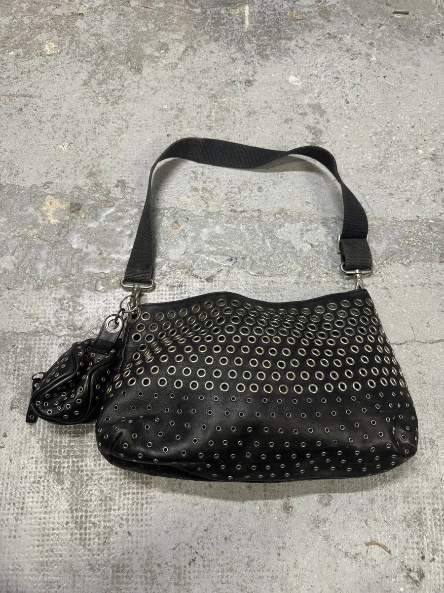 AW2003 Gianfranco Ferré Black Eyled Shoulder Bag (OS) IcSRkik 4