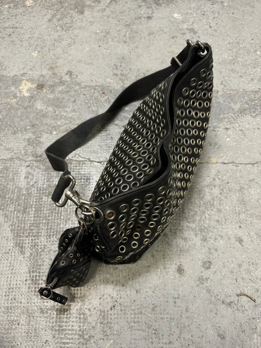 AW2003 Gianfranco Ferré Black Eyled Shoulder Bag (OS) IcSRkik 5