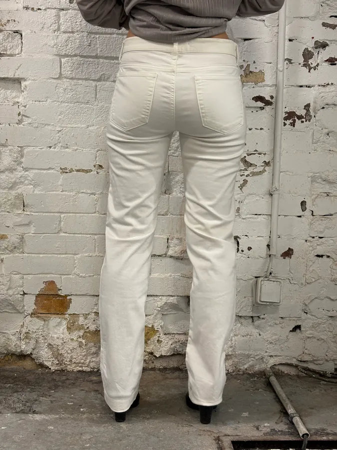 AW2003 Gianfranco Ferré Geometrical Embellished White Pants dNUCAOy 3