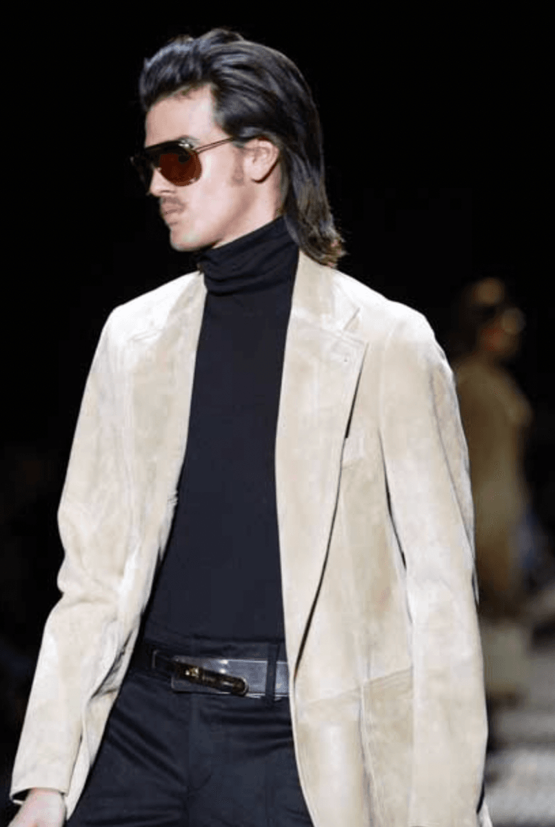AW2003 Gucci Beige Suede Leather Blazer Jacket by Tom Ford UabBSRb 0