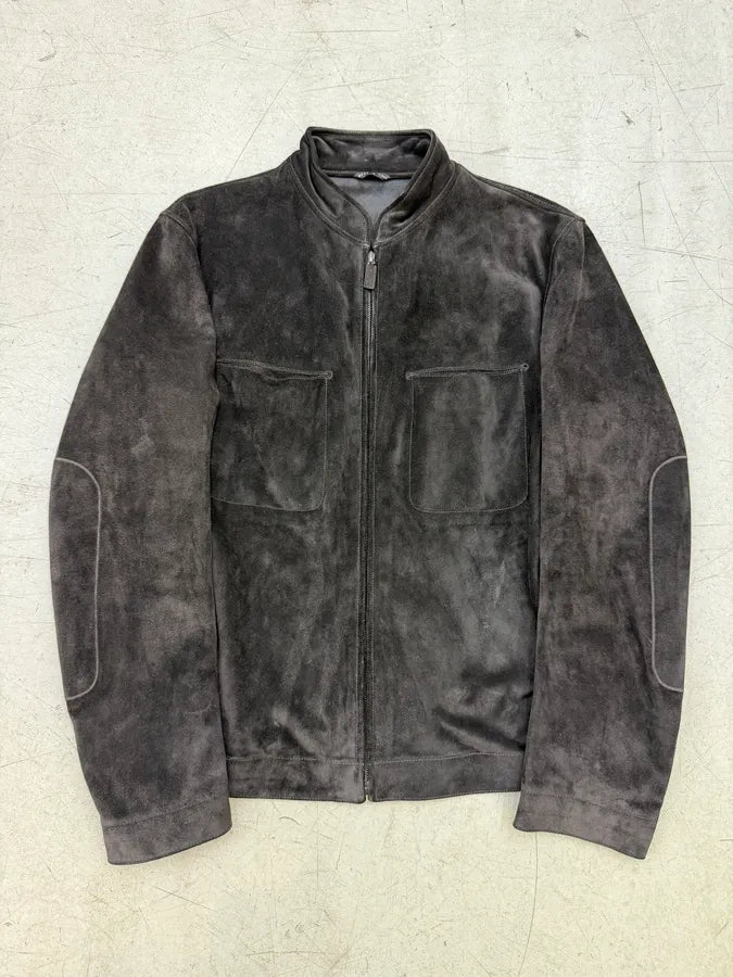 AW2003 Gucci Brown Suede Leather Jacket by Tom Ford chlFqpS 0