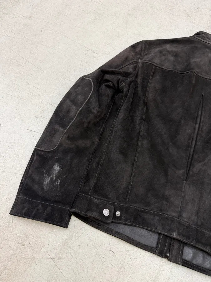 AW2003 Gucci Brown Suede Leather Jacket by Tom Ford chlFqpS 1