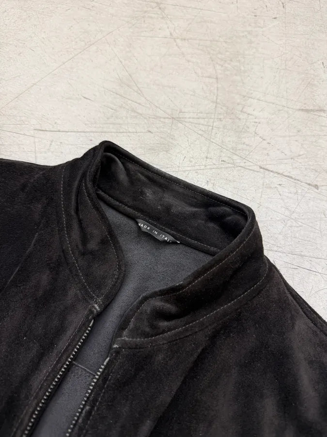 AW2003 Gucci Brown Suede Leather Jacket by Tom Ford chlFqpS 10