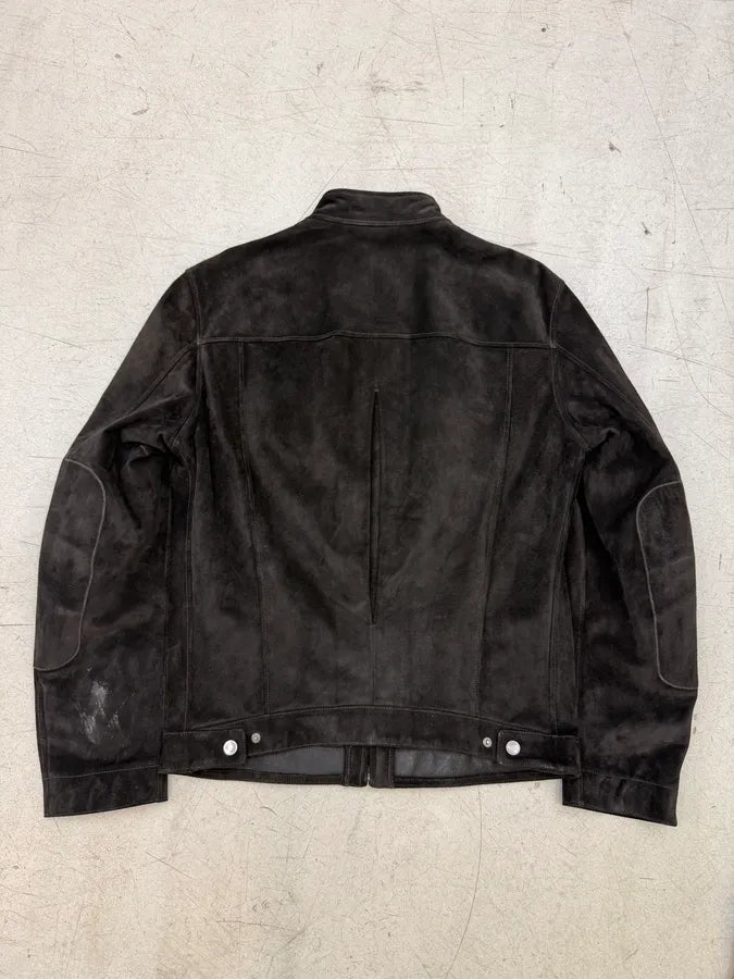 AW2003 Gucci Brown Suede Leather Jacket by Tom Ford chlFqpS 2
