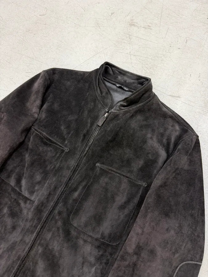 AW2003 Gucci Brown Suede Leather Jacket by Tom Ford chlFqpS 3