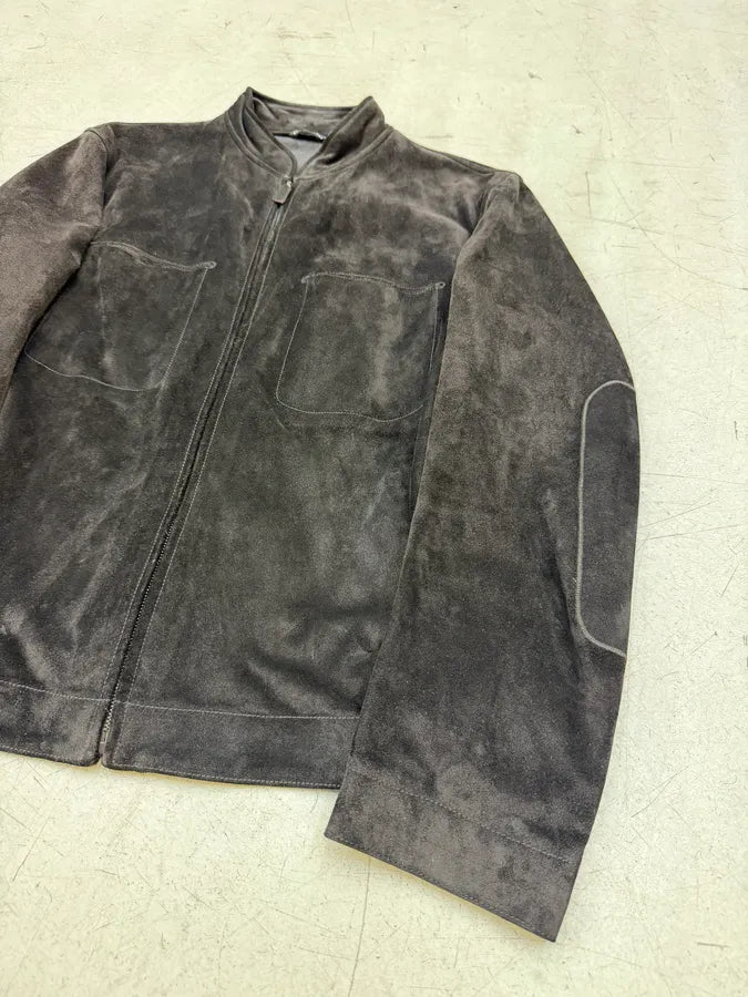 AW2003 Gucci Brown Suede Leather Jacket by Tom Ford chlFqpS 4