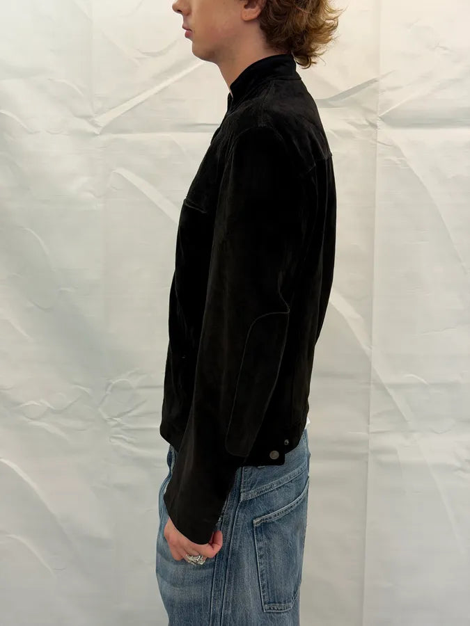 AW2003 Gucci Brown Suede Leather Jacket by Tom Ford chlFqpS 8