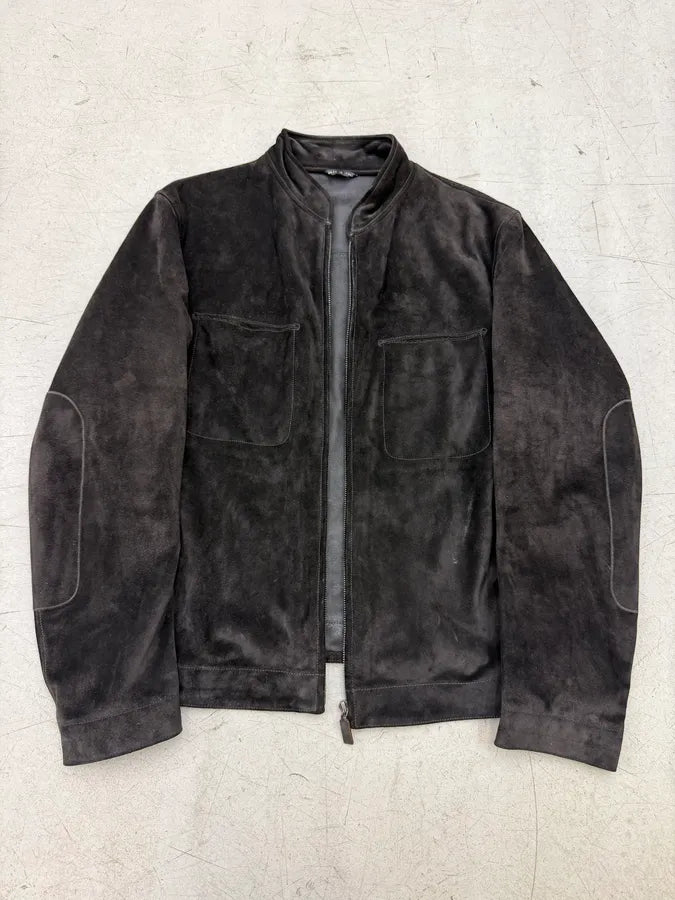 AW2003 Gucci Brown Suede Leather Jacket by Tom Ford chlFqpS 9