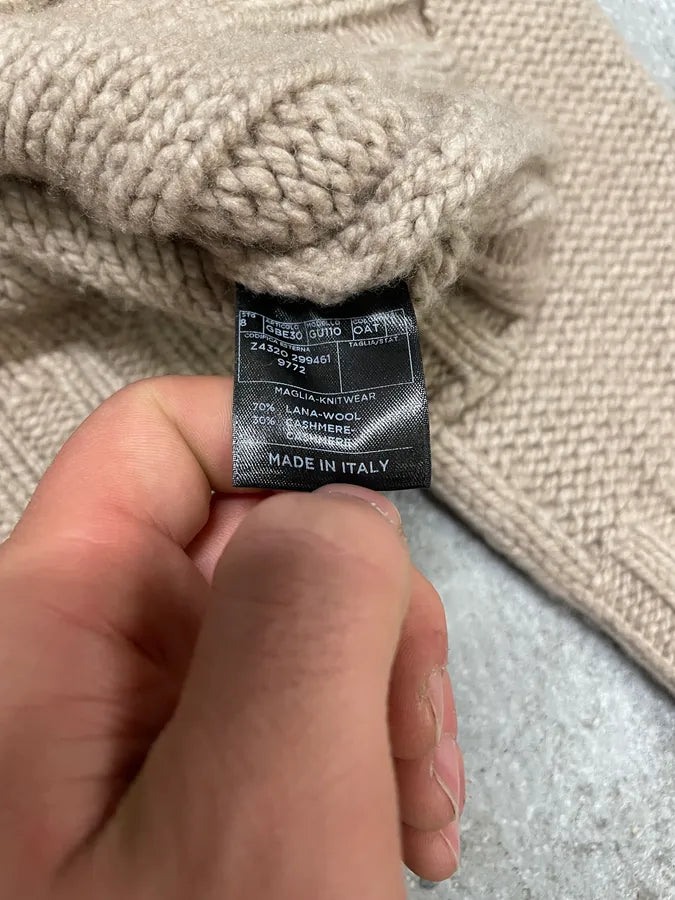 AW2003 Gucci Grey Wool Minimalist Sweater (XS/S) 6