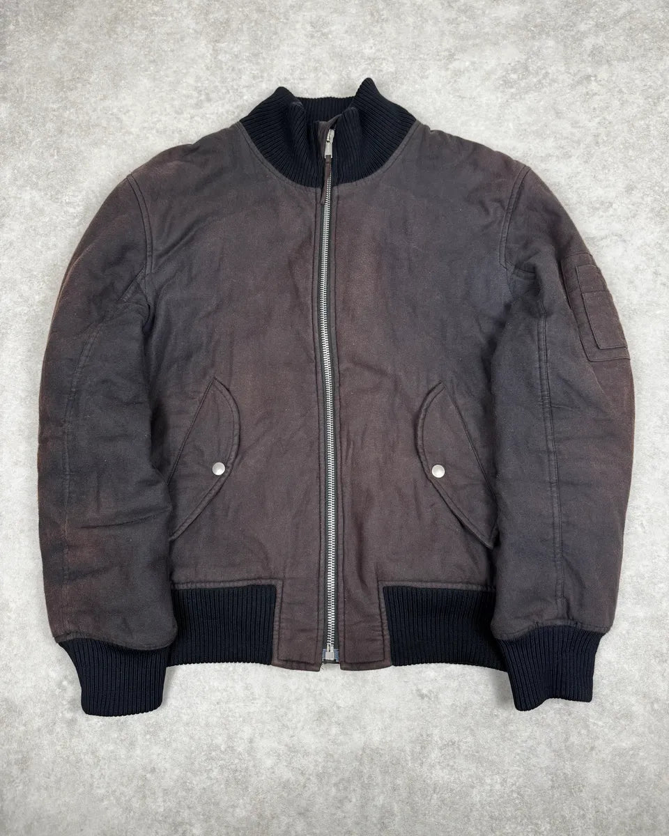 AW2003 Helmut Lang Re-Issued Fadded Strapped Bomber Jacket bSGSOmI 0