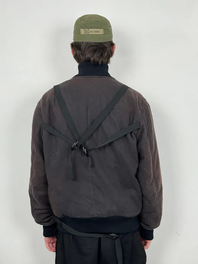 AW2003 Helmut Lang Re-Issued Fadded Strapped Bomber Jacket bSGSOmI 2