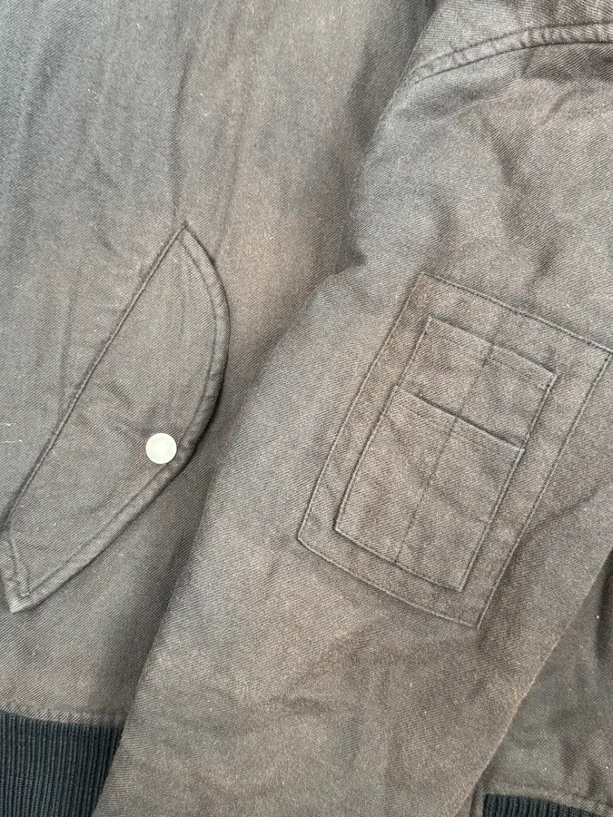 AW2003 Helmut Lang Re-Issued Fadded Strapped Bomber Jacket bSGSOmI 8