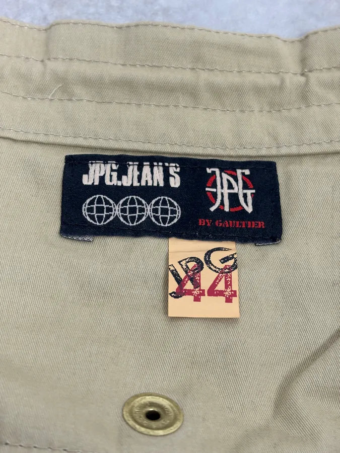 AW2003 Jean Paul Gaultier Beige Utility Military Skirt BKdSOSg 10