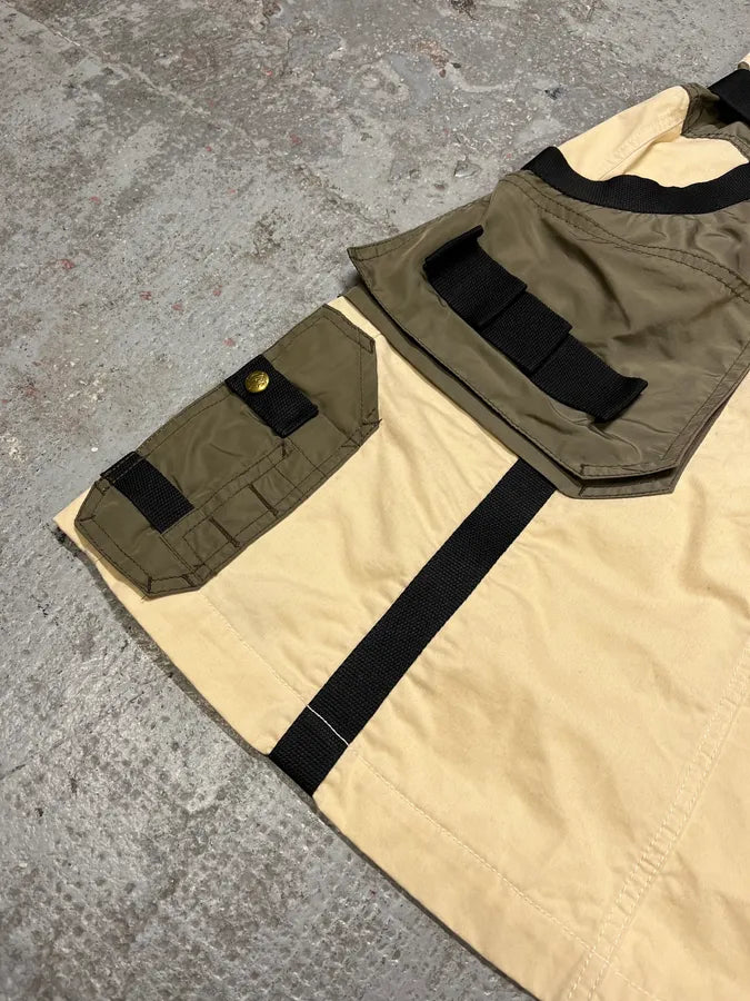AW2003 Jean Paul Gaultier Bondage Beige Military Skirt (S/M) fbZaGsZ 1