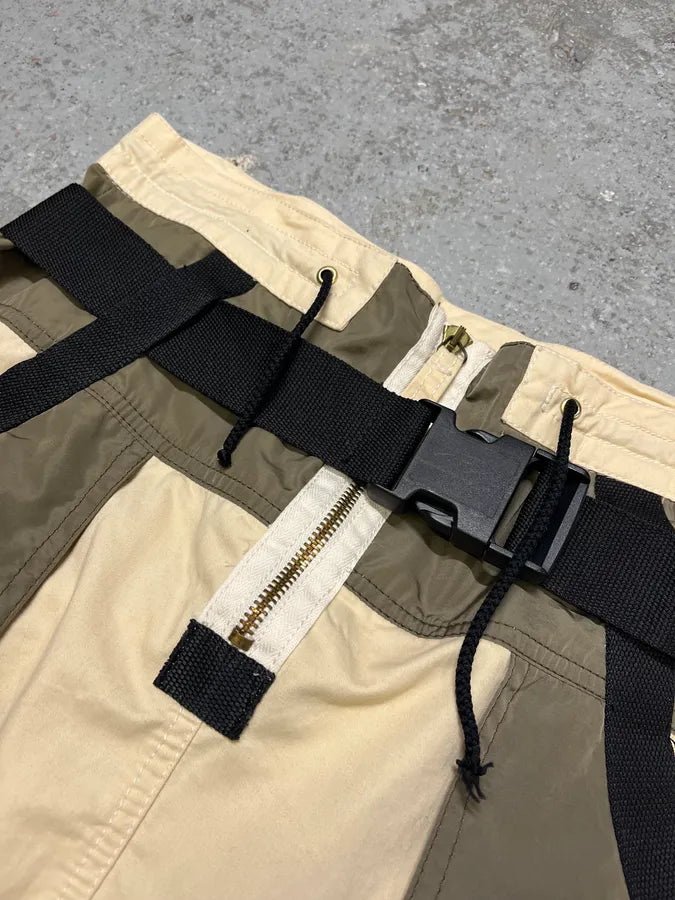 AW2003 Jean Paul Gaultier Bondage Beige Military Skirt (S/M) fbZaGsZ 3