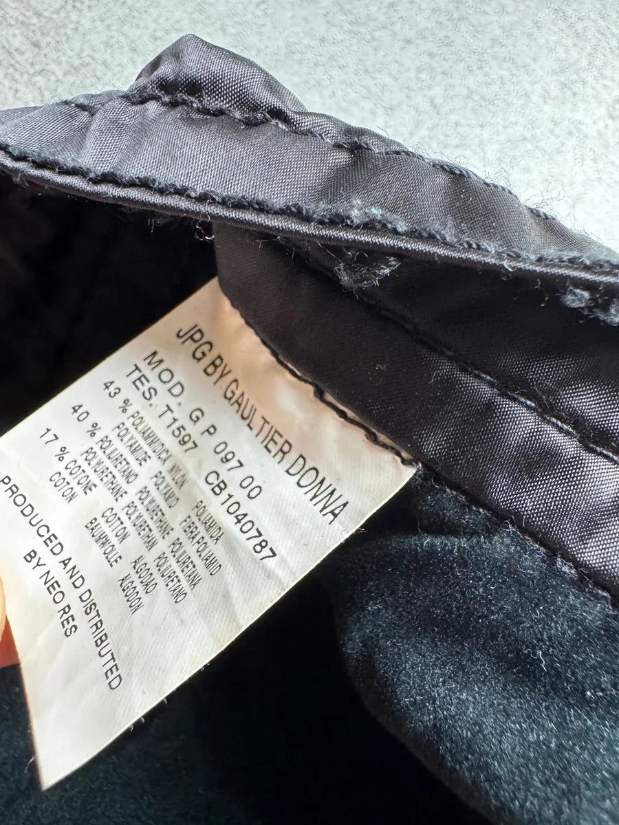 AW2003 Jean Paul Gaultier Bondage Black Cargo Parachute Nylon Pants CiITJqU 9