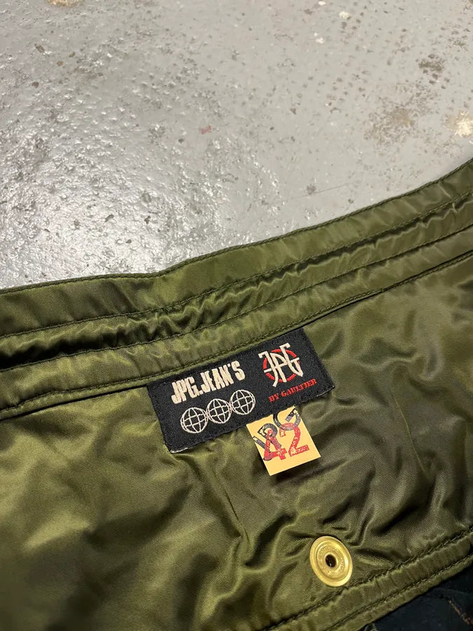 AW2003 Jean Paul Gaultier Bondage Khaki Military Skirt HuHlTgD 11
