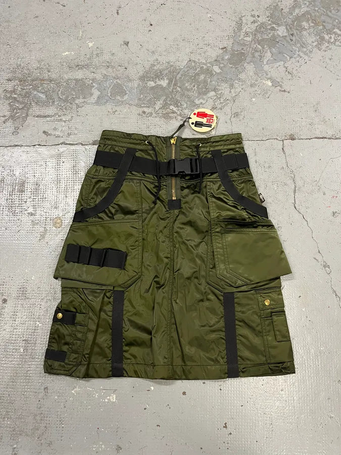 AW2003 Jean Paul Gaultier Bondage Khaki Military Skirt HuHlTgD 3