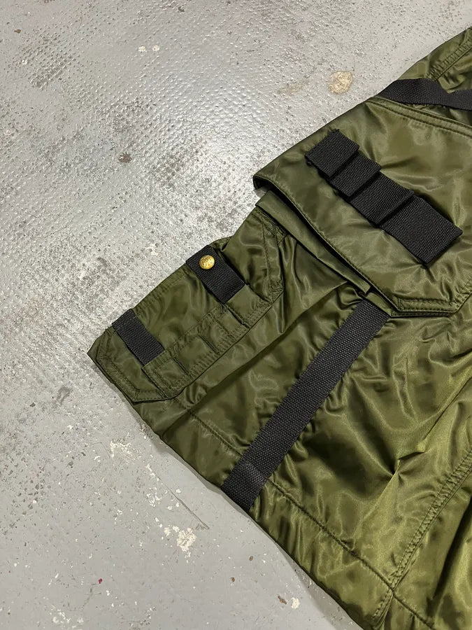 AW2003 Jean Paul Gaultier Bondage Khaki Military Skirt HuHlTgD 5