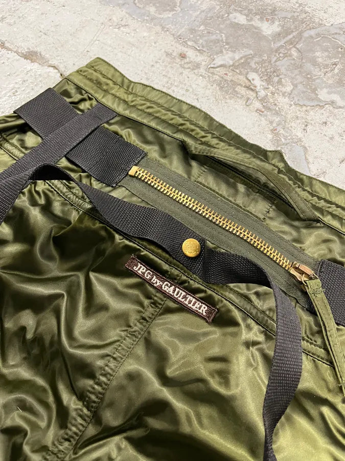 AW2003 Jean Paul Gaultier Bondage Khaki Military Skirt HuHlTgD 9