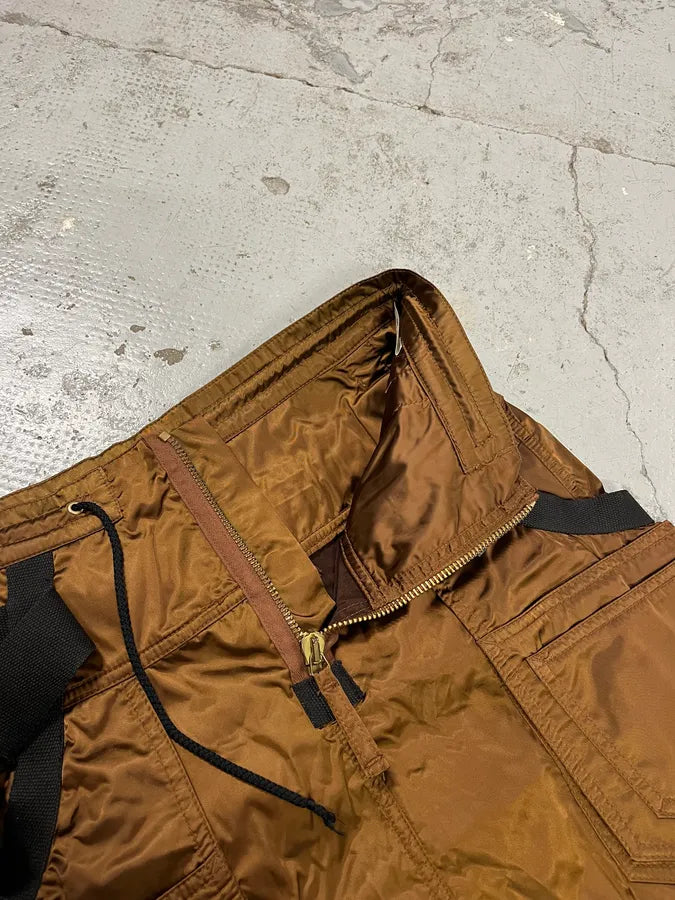 AW2003 Jean Paul Gaultier Bondage Parachute Brown Skirt OYjLWhN 10