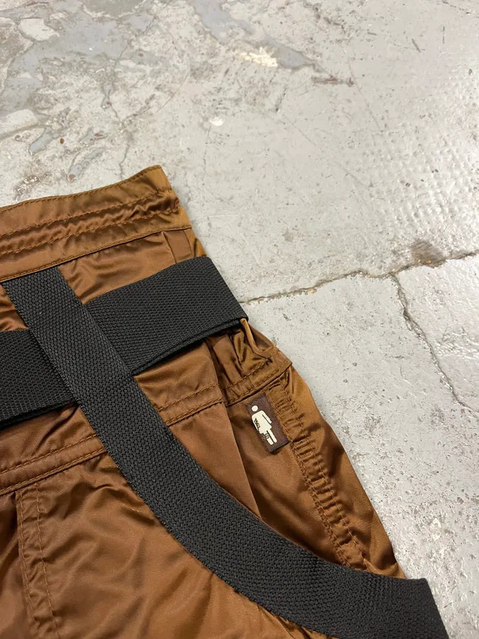 AW2003 Jean Paul Gaultier Bondage Parachute Brown Skirt OYjLWhN 5