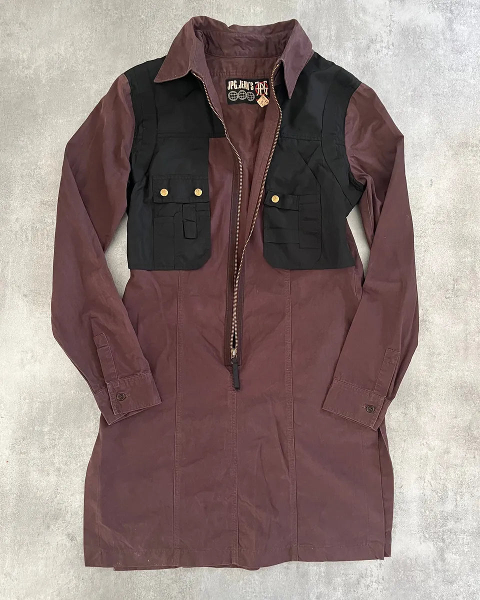 AW2003 Jean Paul Gaultier Bondage Saharienne Dress ZqfRmjQ 3