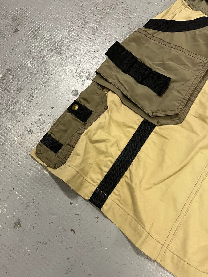 AW2003 Jean Paul Gaultier Cargo Bondage Beige Skirt HRcfztH 6