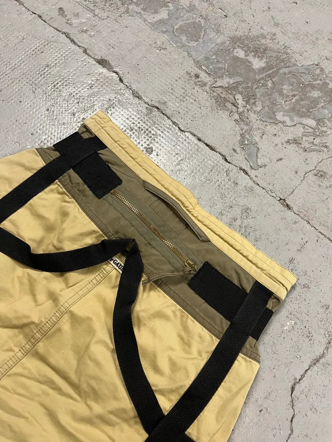 AW2003 Jean Paul Gaultier Cargo Bondage Beige Skirt HRcfztH 8