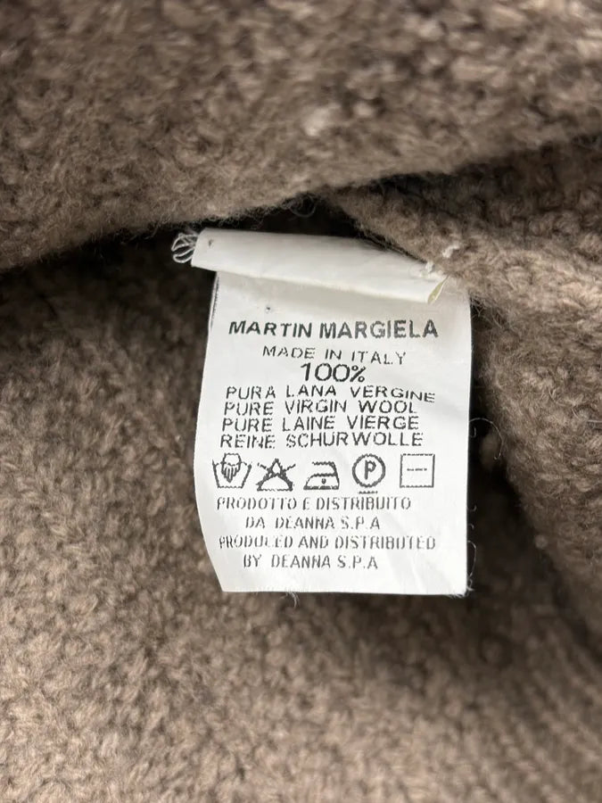 AW2003 Maison Martin Margiela Beige Oversized Wool Turtleneck NXXbFLB 9