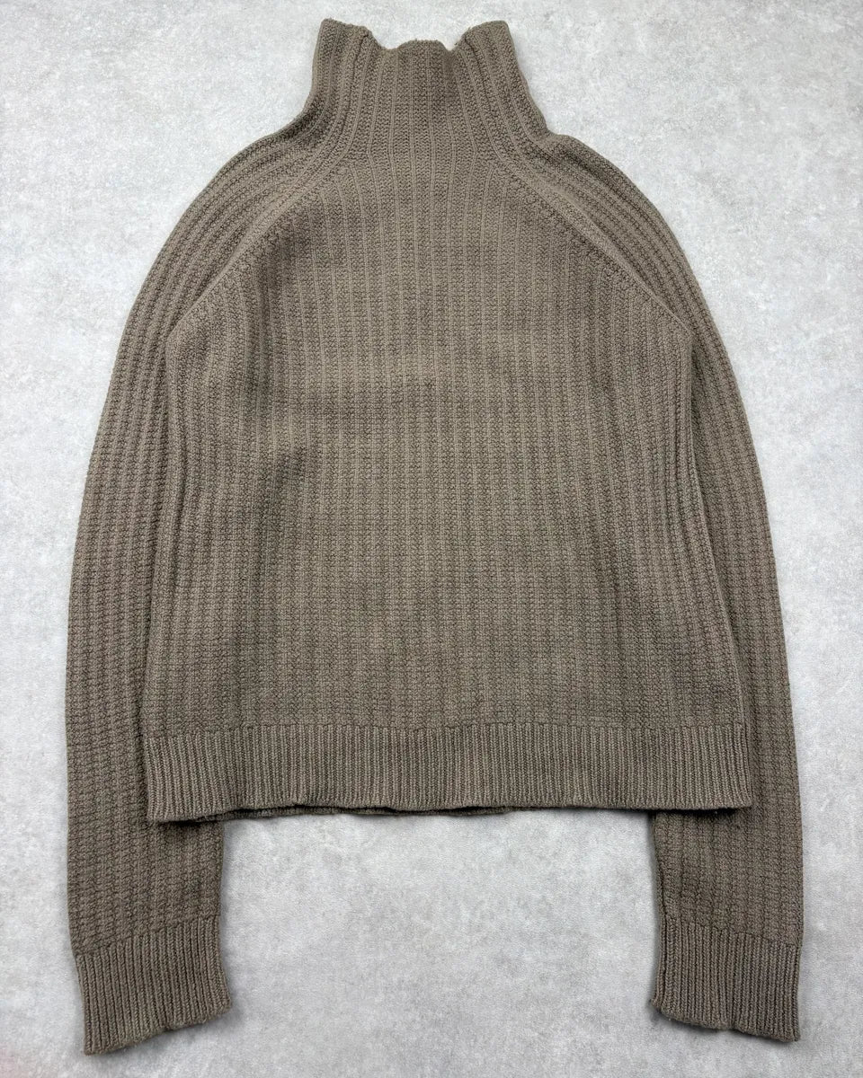 AW2003 Maison Martin Margiela Beige Oversized Wool Turtleneck NXXbFLB 1