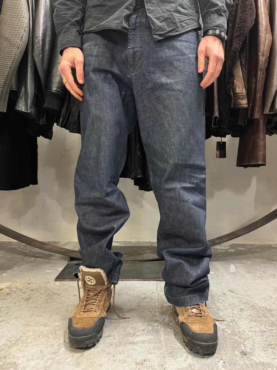 AW2003 Prada Challenge Blue Denim Jeans HQBgISC 0