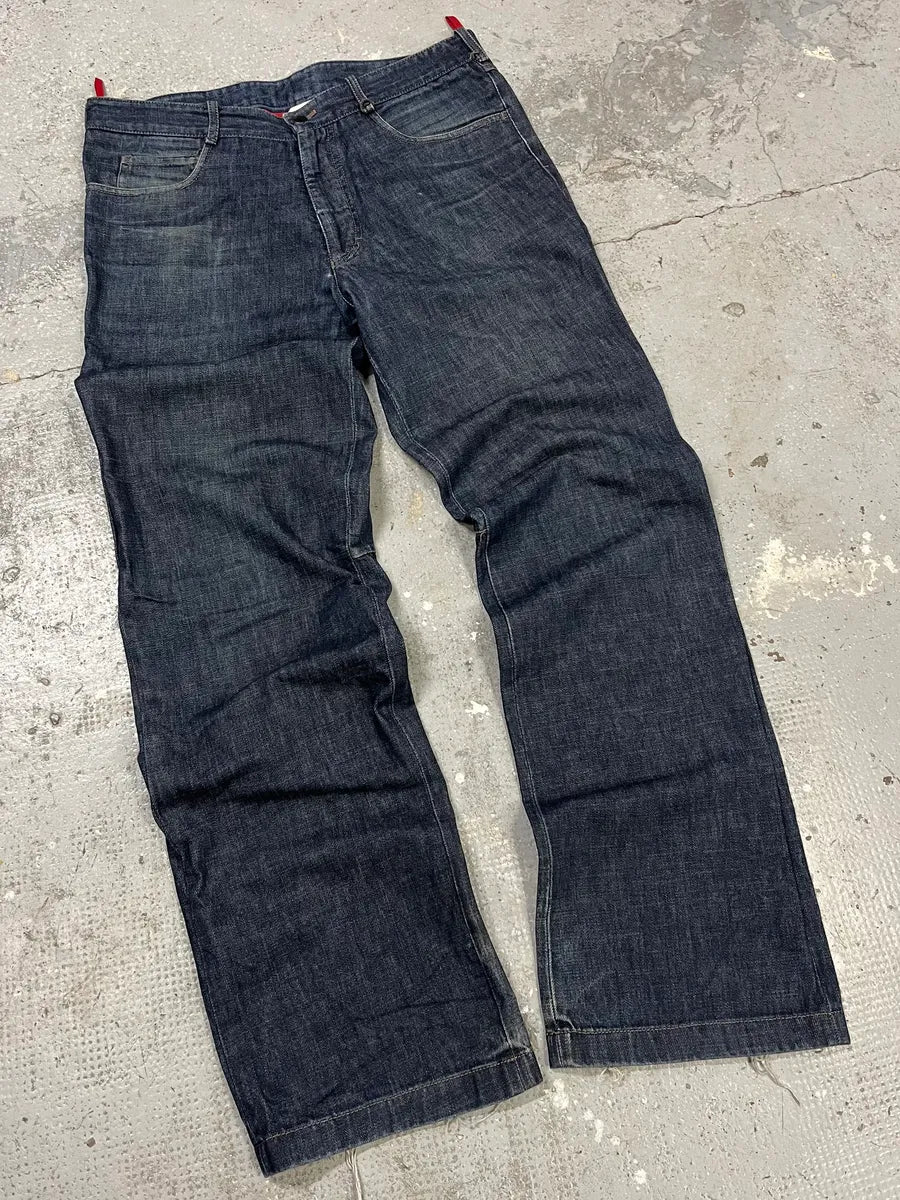 AW2003 Prada Challenge Blue Denim Jeans HQBgISC 3