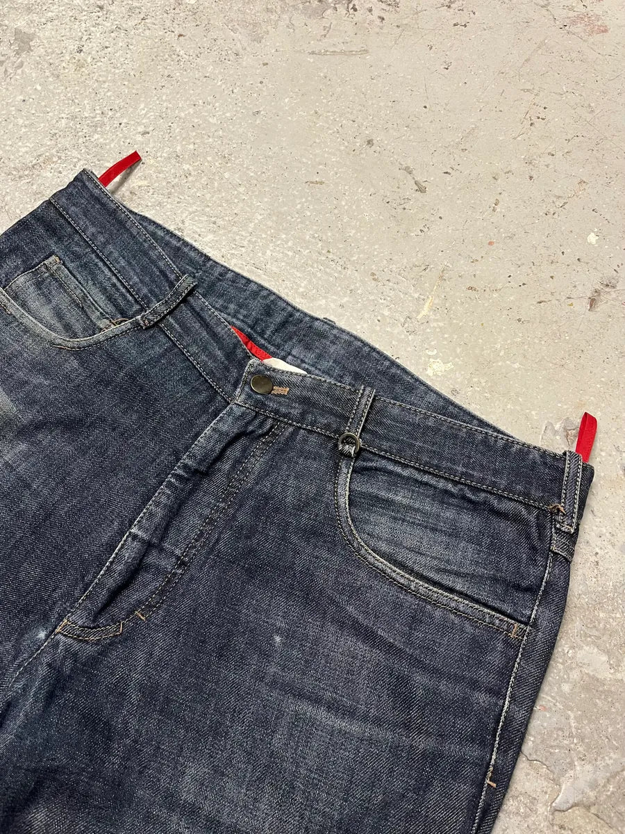 AW2003 Prada Challenge Blue Denim Jeans HQBgISC 7