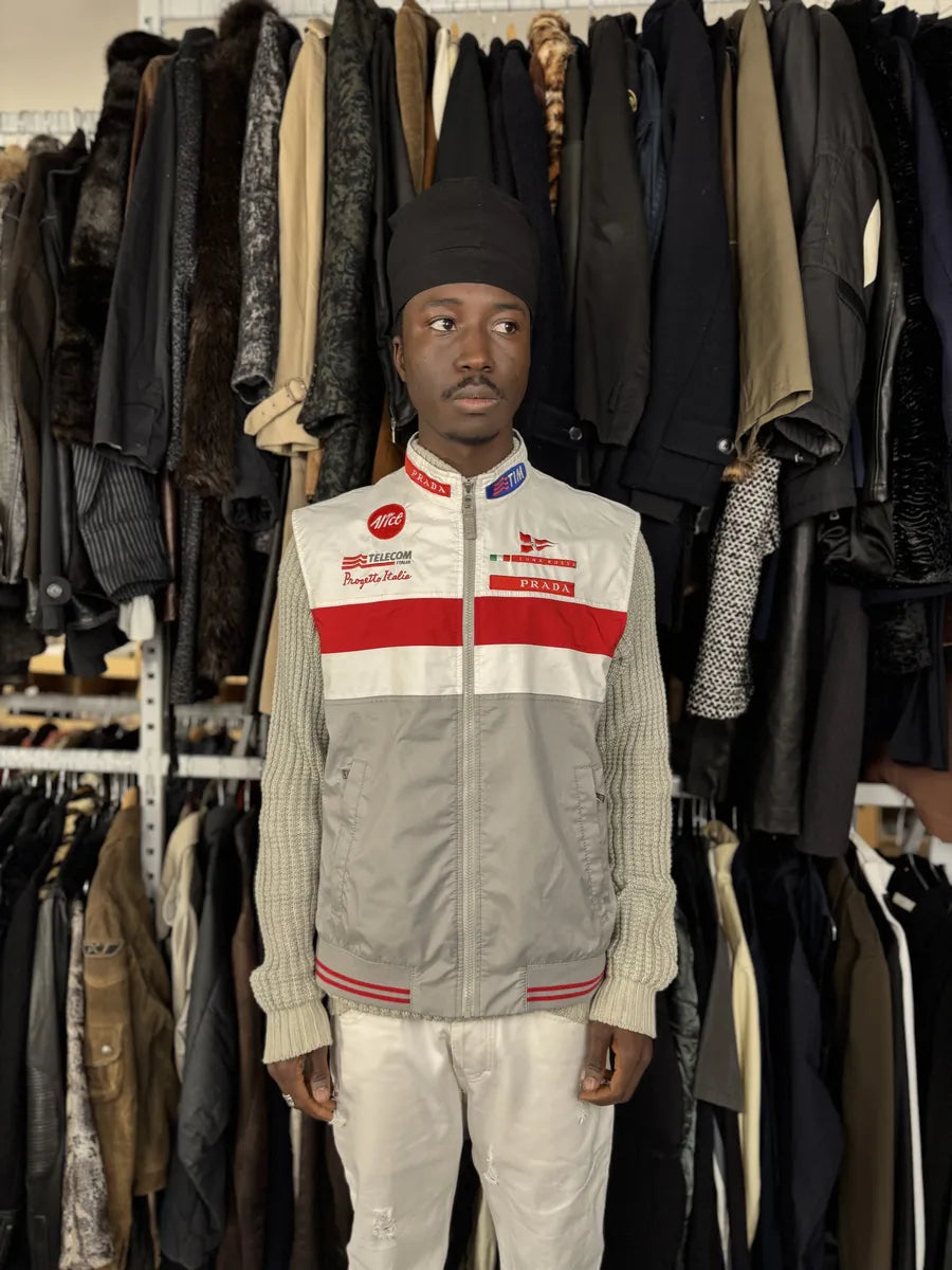 AW2003 Prada Linea Rossa Rech Sleeveless Vest RwfkGHM 2