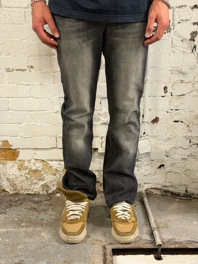 AW2003 Richmond Dark Rich Print Grey Denim Bootcut Jeans ksMnJPF 2