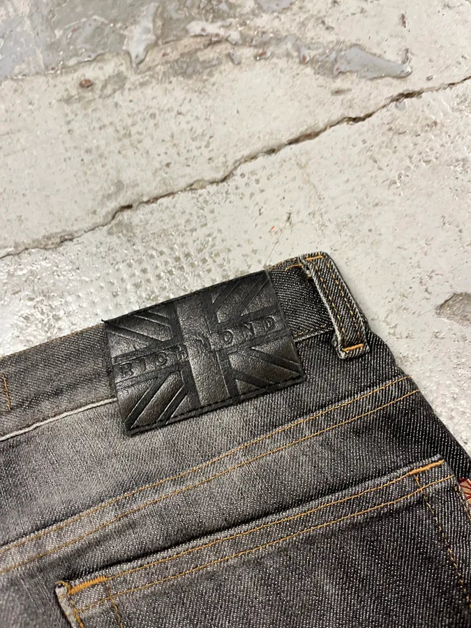 AW2003 Richmond Dark Rich Print Grey Denim Bootcut Jeans ksMnJPF 9