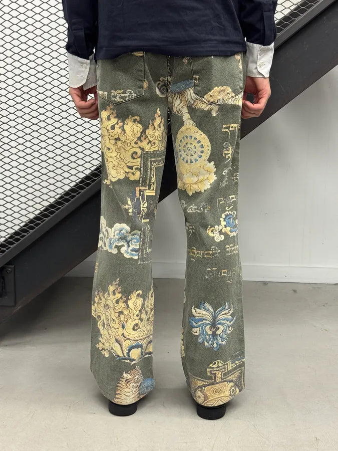 AW2003 Roberto Cavalli Asian Fantasy World Khaki Pants nnlbAIt 3