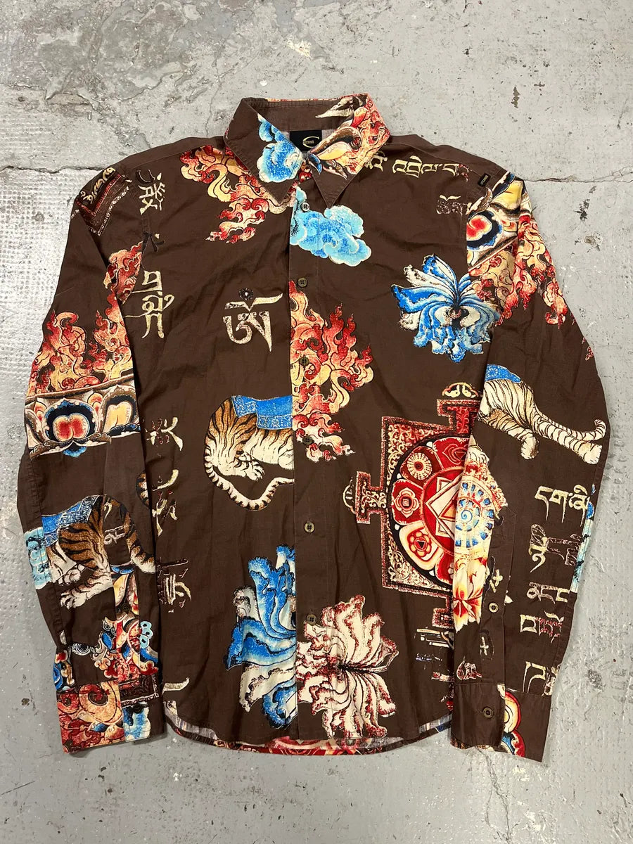 AW2003 Roberto Cavalli Astrology Asian Shirt (M/L) sQwHUpG 0