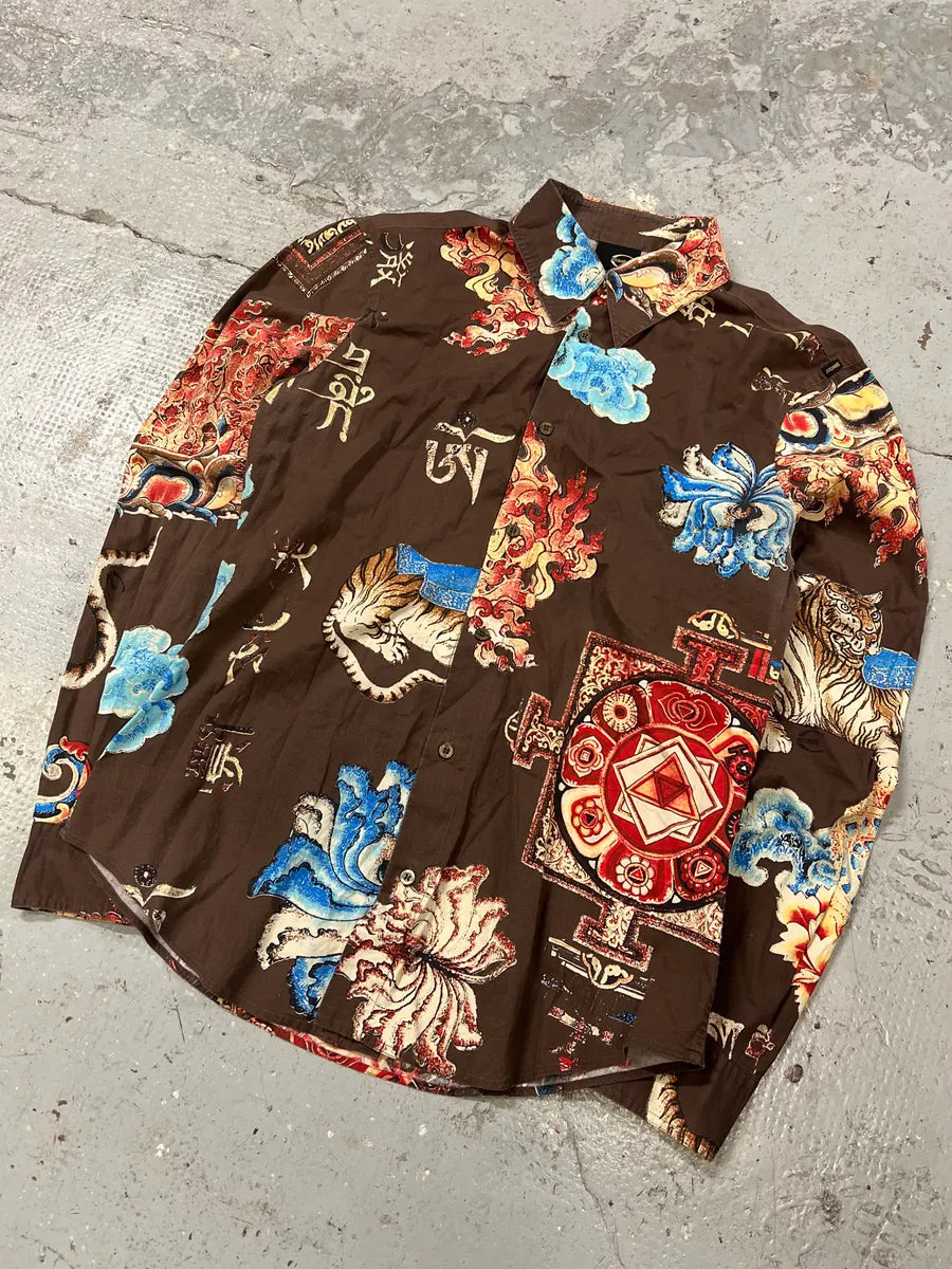 AW2003 Roberto Cavalli Astrology Asian Shirt (M/L) sQwHUpG 3