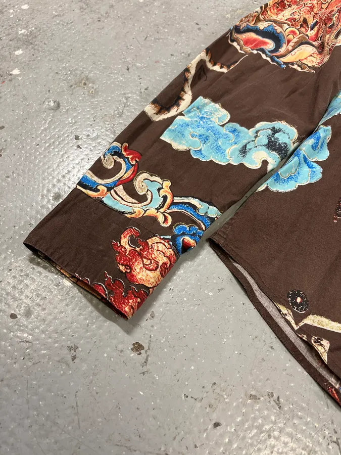 AW2003 Roberto Cavalli Astrology Asian Shirt (M/L) sQwHUpG 4