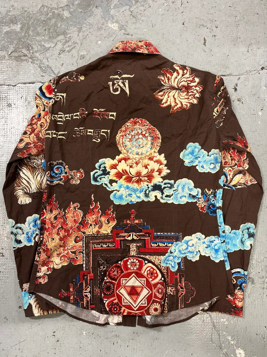 AW2003 Roberto Cavalli Astrology Asian Shirt (M/L) sQwHUpG 7