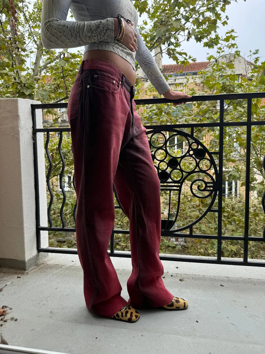 AW2003 Roberto Cavalli Red Devil Harmony Pants VNoXdiH 3